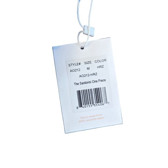 Andie Swim The Santorini One Piece Horizon Blue Eco Nylon Size Medium - Picture 9 of 10